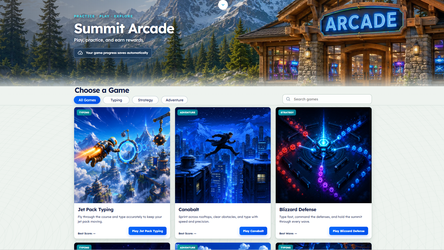 Yeti Academy V6: Summit Arcade